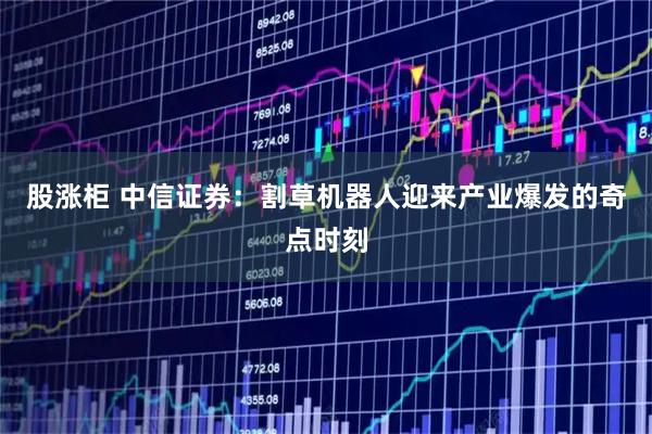 股涨柜 中信证券：割草机器人迎来产业爆发的奇点时刻
